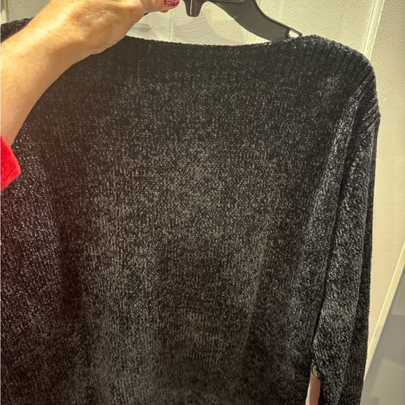 NWT Tommy Bahama LUNA CHENILLE BOATNECK Women's Sweater Black Medium - Picture 8 of 8